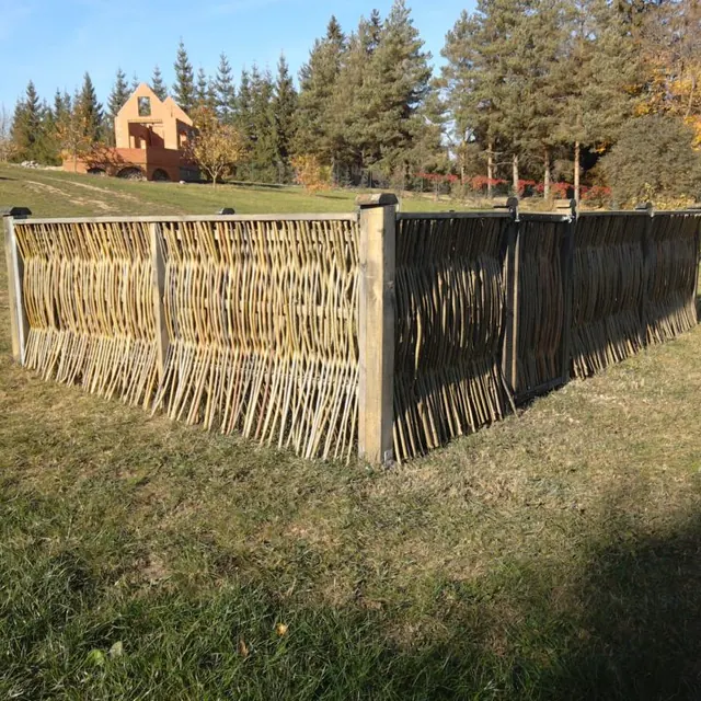 Pīts kārklu žogs — teritorijas norobežojums, darbs Nr. 18
